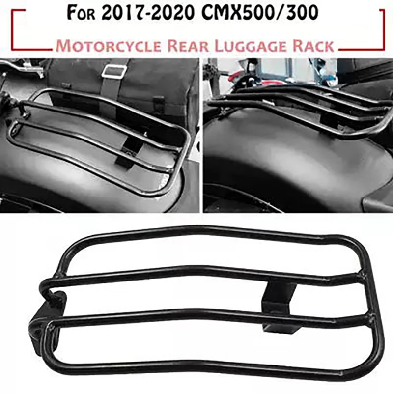 Черная задняя багажная полка Tail Rack Touring Carrier для Honda REBEL CM500 CM300 2017 + Аксессуары