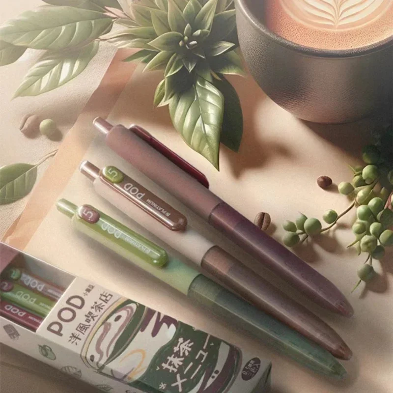 Platinum Love Bean POD5 Matcha Series Новая нейтральная игольная ручка 0 5 мм в стиле вестерн