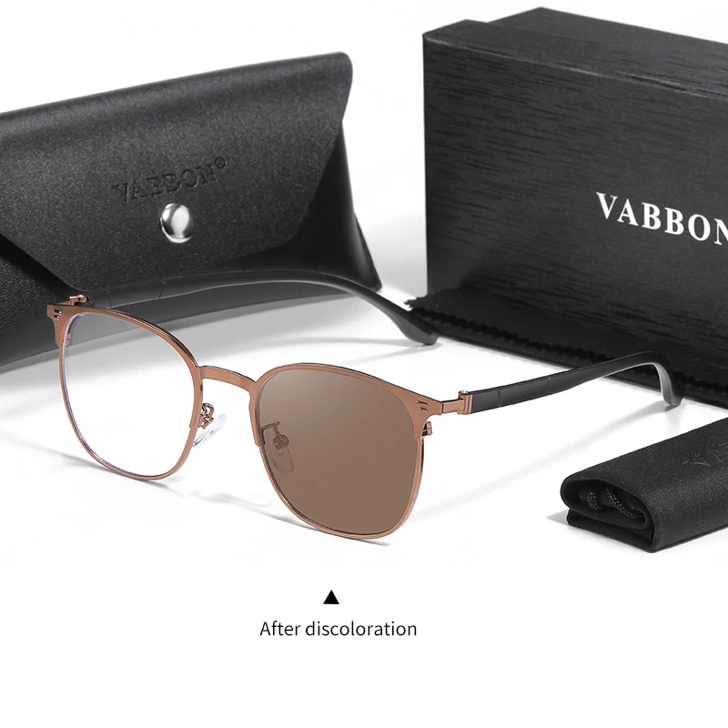 VABBON новые солнцезащитные очки из металлического АБС-пластика для мужчин модные с