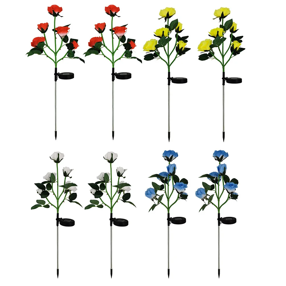 

2 шт., уличные садовые лампы с 5 Светодиодами