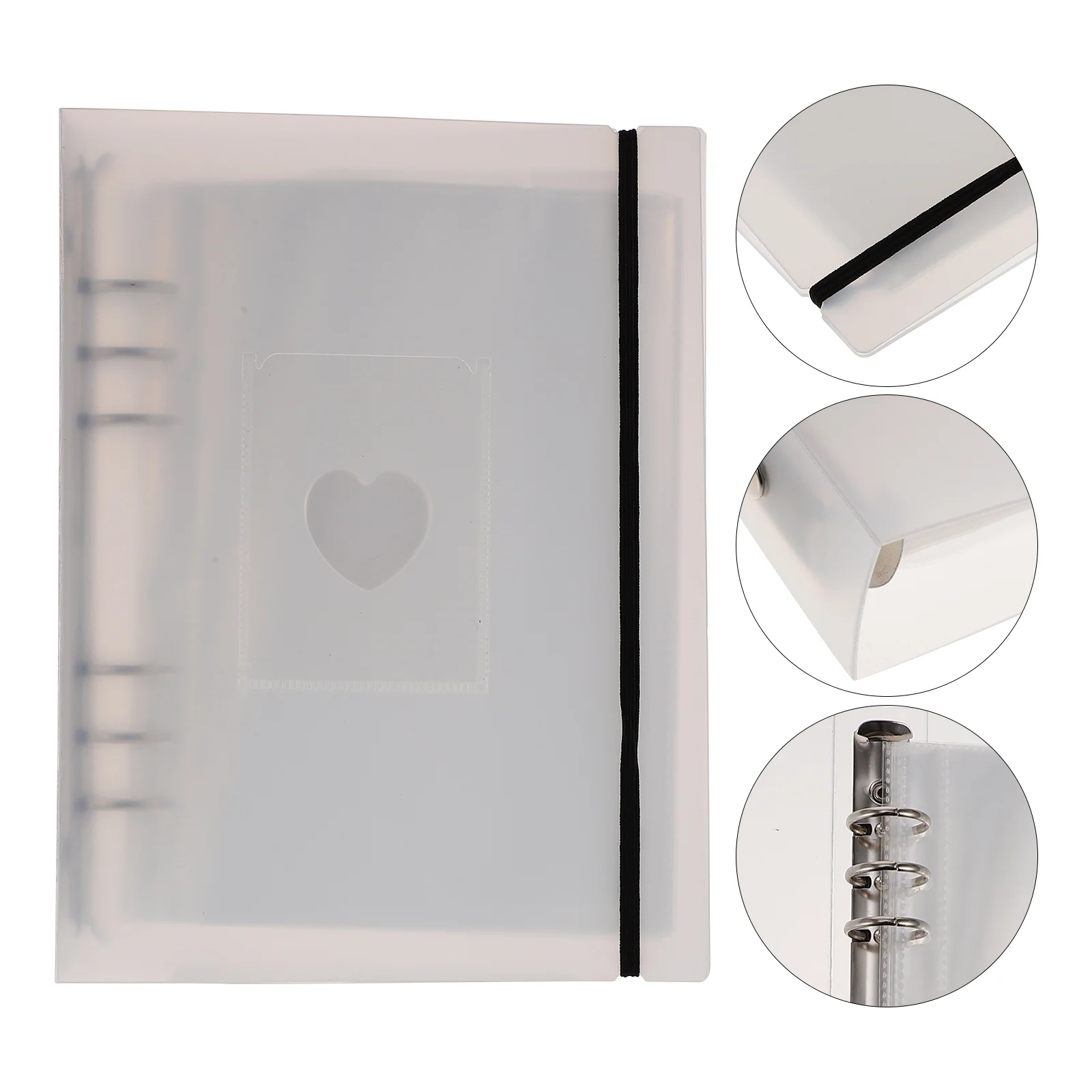 

Hollow Out Heart Photo Album Gift Home Supplies Pictures Book Unique Mini Binder