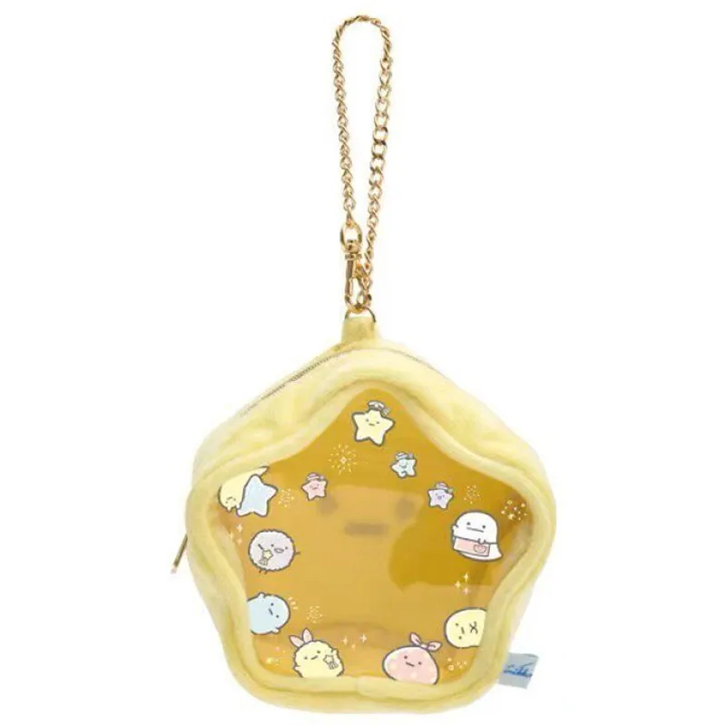 Sumikko Gurashi Star плюшевый симпатичный кошелек для монет сумка брелок прозрачная мини
