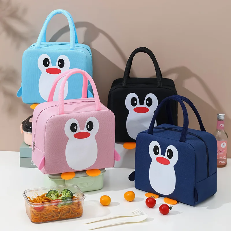 

Fashion Cartoon Insulated Lunch Bag Portable Warm Oxford Lunch Box Handbag Cute Waterproof Insulation Bag Women's