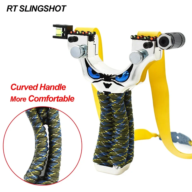 Серебряная смоляная рогатка с изогнутой ручкой охотничья катапульта