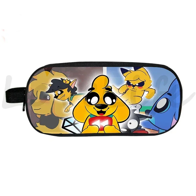 Пенал для карандашей с мультяшным рисунком двойной чехол косметики пенал ручек и