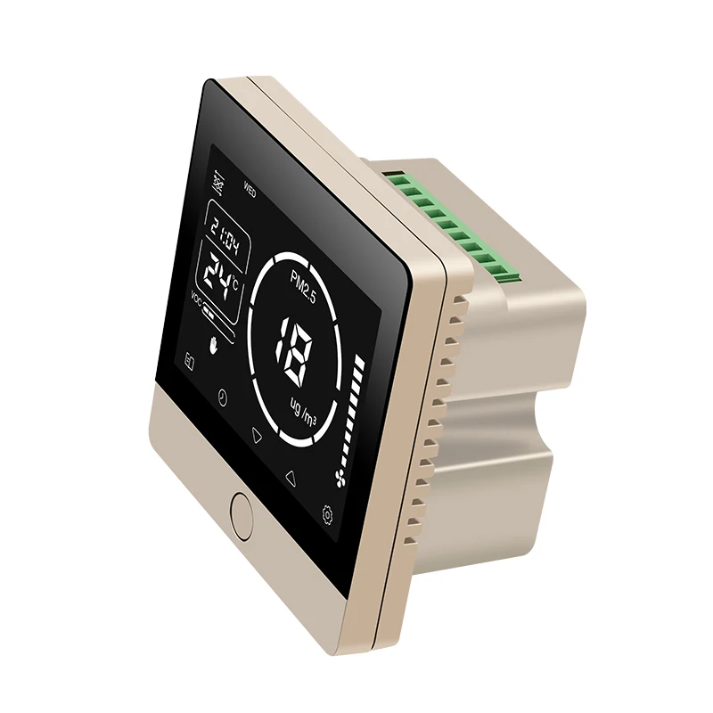 Контроллер вентилятора VOC PM2.5 CO2 с дисплеем температуры modbus