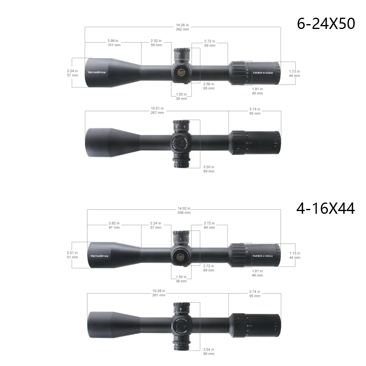 Рисунок 5 - Vector Optics Taurus 1-6x24/4-16x44/6-24x50