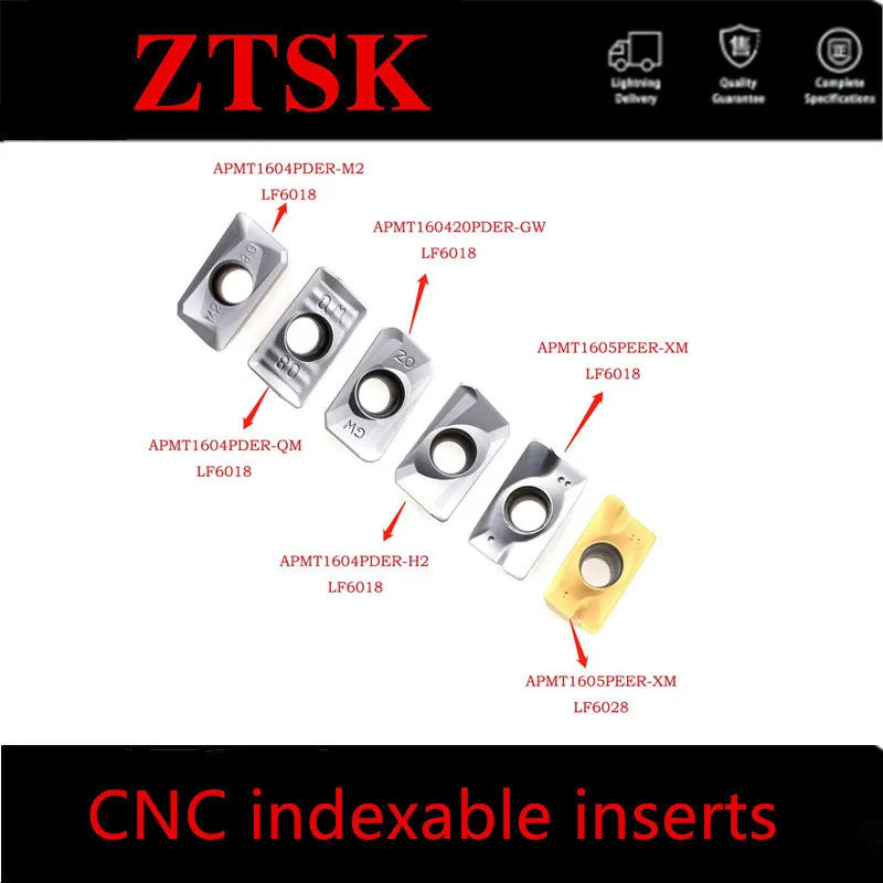

10PCS APMT1135PDER APMT1604 M2 H2 XM LF6018 LF6028 carbide milling insert CNC is suitable for high-quality stainless steel