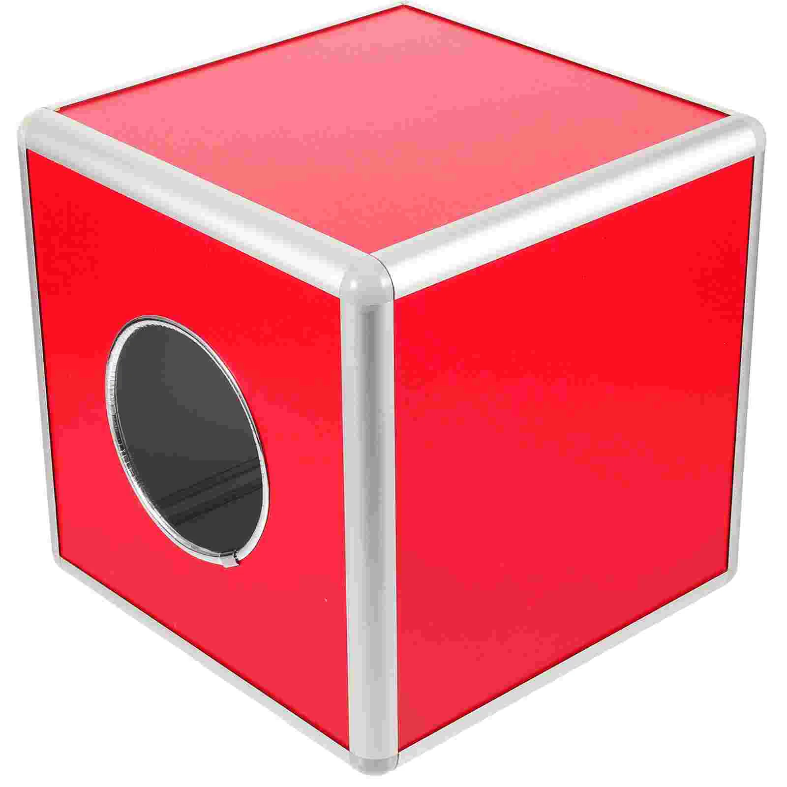 

Special Box Tip Jar Money Clear Drawer Manager Container Raffle Lottery Ticket Holders Aluminum Alloy Office Gift