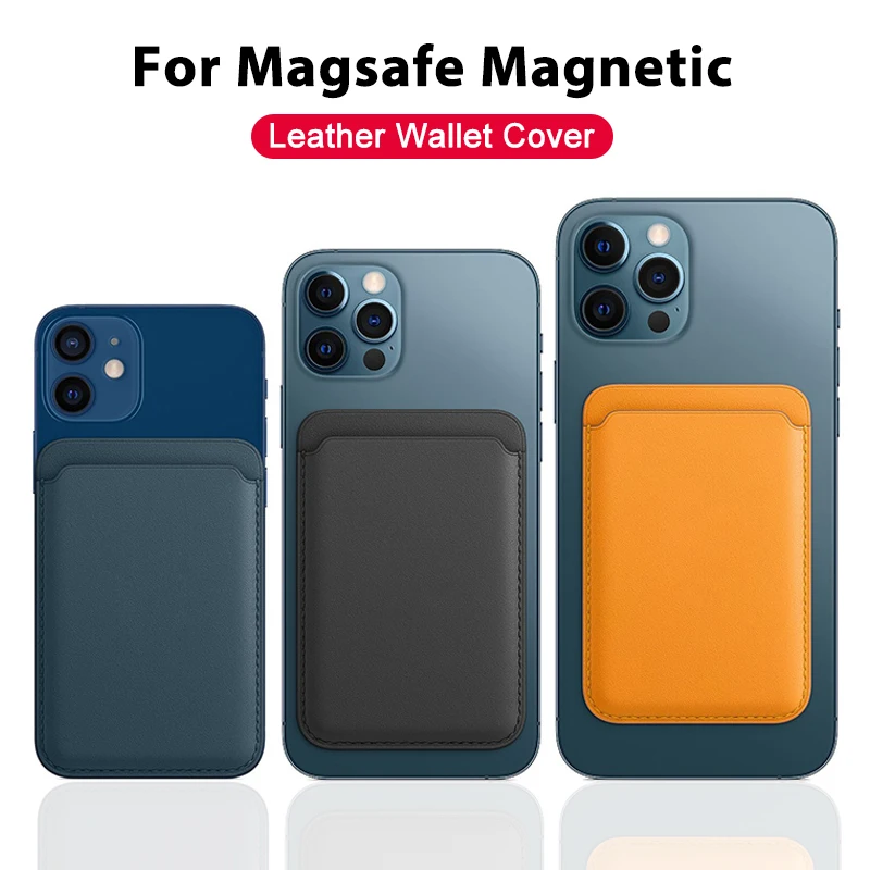 

Luxury for Magsafe Magnetic Card Holder Case for Apple IPhone 13 11 12 Pro Max Mini Leather Wallet Cover XS XR Phone Accessories