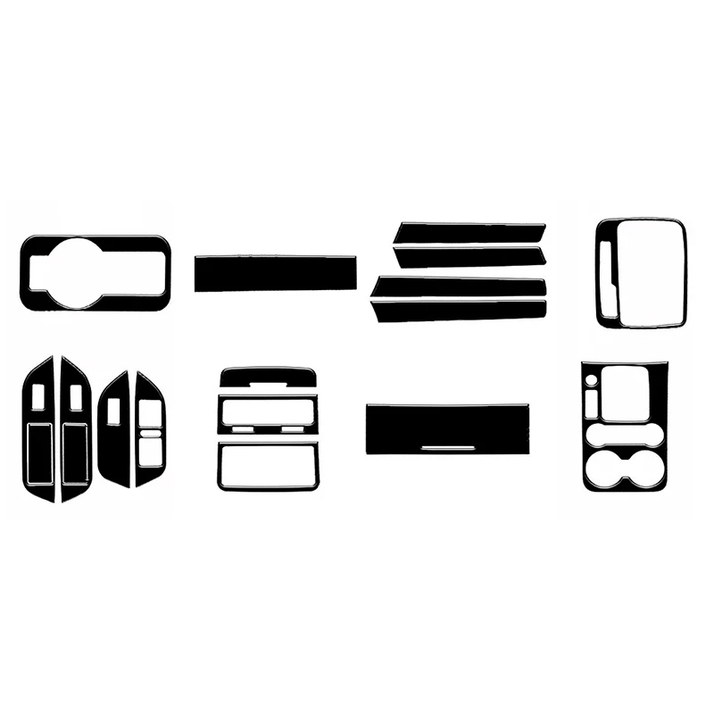 Глянцевые черные наклейки из АБС-пластика для интерьера Volkswagen VW Touareg 2011 2012 2013 2014