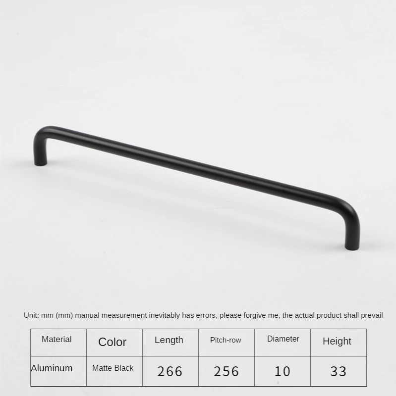 

Алюминиевые ручки для шкафов 522 мм чёрные