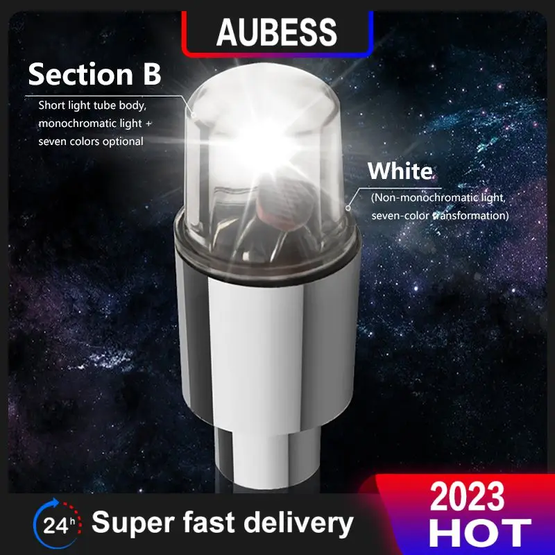 

Wheel Lights Cap Durable 2pcs Led Tire Valve Stem Caps Waterproof Rust Resistant Led Light Cap Cover Car Accessories Wheel Light