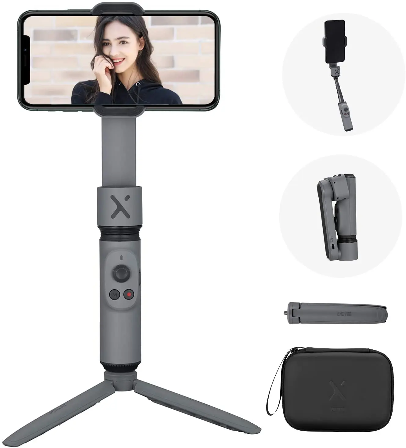 

ZHIYUN Smooth X handheld gimbal stabilizer VLOG anti-shake foldable selfie suitable for Android IOS Smart shooting