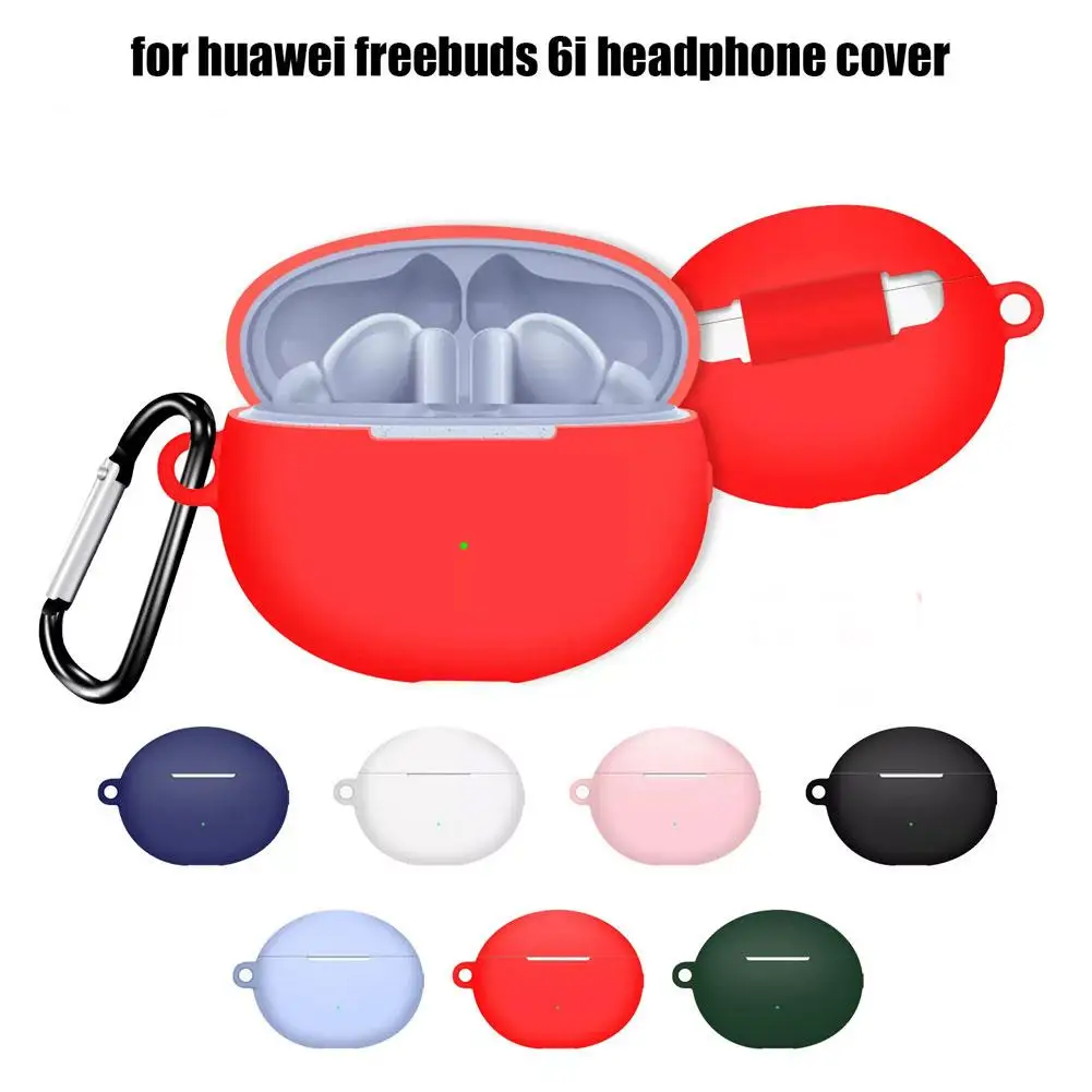 Силиконовый защитный чехол для Huawei FreeBuds 6i беспроводных наушников с защитой от