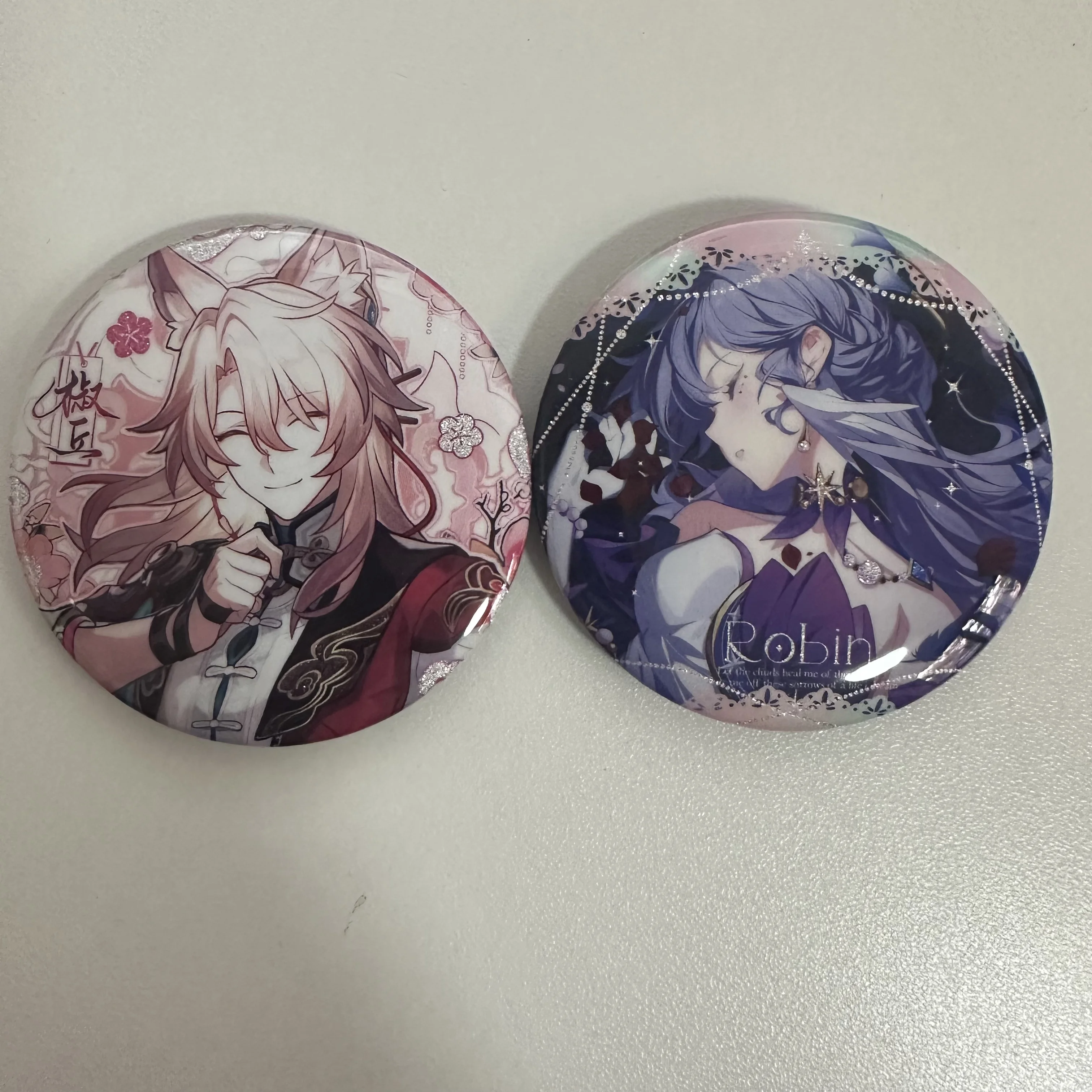 Игра Honkai: Star Rail Фигурка Цзяо Цю 7 марта Робин Косплей Kawaii Металлический значок