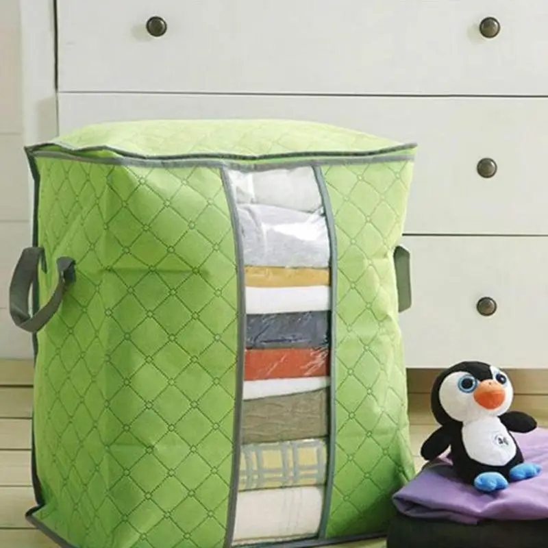

48x44x28.5cm Clothes Storage Bag Blanket Closet Sweater Organizer Box Sorting Pouches Cabinet Container Travel Home Dropshipping