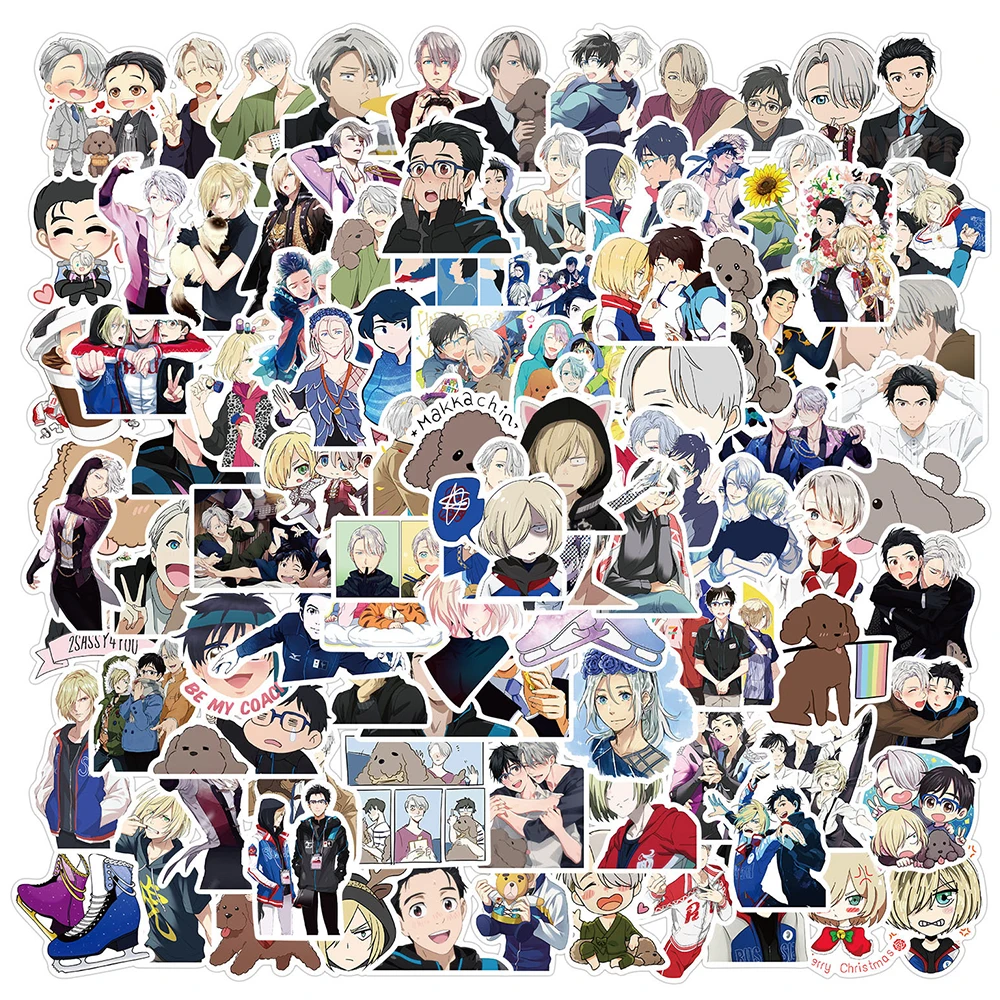 10/30/50/100 шт аниме Юрий на льду Наклейки Наклейка DIY Альбом для вырезок Мотоцикл