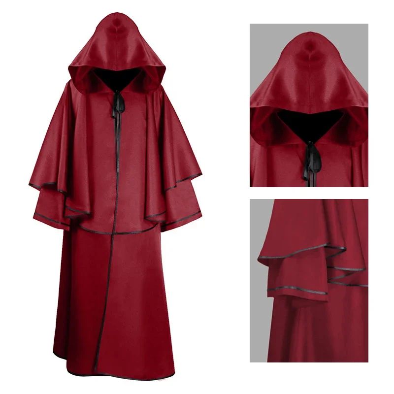 Средневековая готическая мужская бархатная рубашка осенняя велюровая с длинным