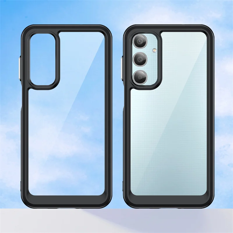 Чехол для Samsung Galaxy M35 5G M356B силиконовый бампер Противоударная прозрачная задняя