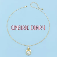 oneiric diary new design flower pendant necklace graceful ins same style clavicle chain female jewelry