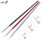 Кисть Monja для нейл-арта, акриловая, ручка-лайнер, 7911 мм, 3 шт.