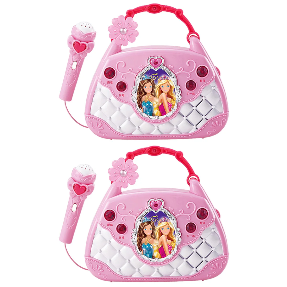 

2 шт., детская портативная музыкальная сумка с микрофоном