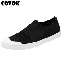 2022 brand men socks sneakers black man fashion new casual shoes breathable mesh comfortable light slip on flat shoes loafers