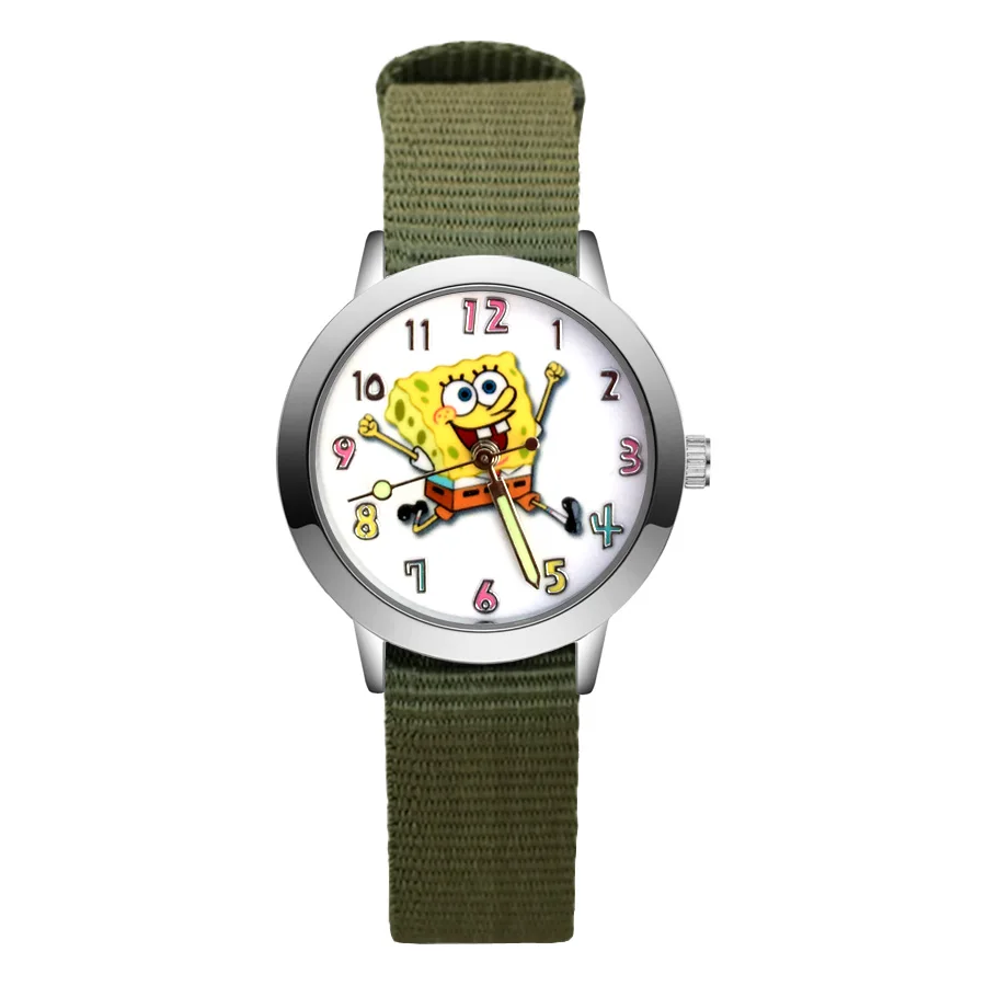 

Fashion Wrist Watches Cartoon Style Children's Kids Student Girls Boys Quartz Leather Nylon Strap Clock JA184