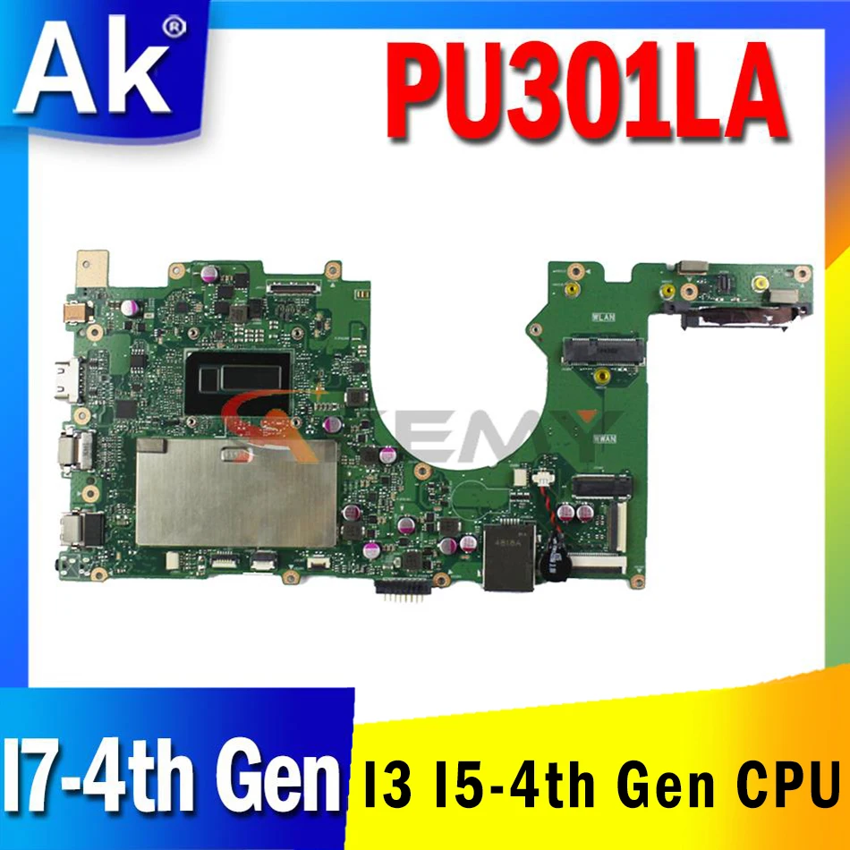 

PU301LA i3-4th Gen i5-4th Gen i7-4th Gen CPU Motherboard for ASUS PU301LA PU301L Laptop Motherboard Mainboard