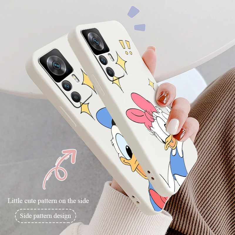 

Disney Princess Donald Duck Liquid Rope Phone Case For Xiaomi Redmi K50 K40 K40S Gaming K30 10C 10 10X 9A 9 9T 9C 9AT 8 8A 5G