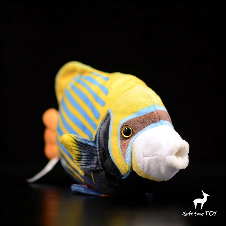 

Emperor Angelfish High Fidelity Anime Cute Plushie Angelfish Plush Toys Lifelike Animals Simulation Stuffed Doll Kawai Toy Gifts