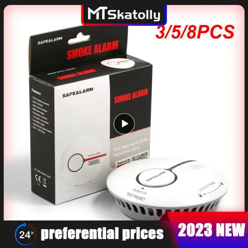 

Беспроводной газовый детектор для дома и кухни, умный датчик Пожарной Сигнализации Tuya с дистанционным управлением 85 дБ, детектор дыма для умного дома, 3/5/8 шт.