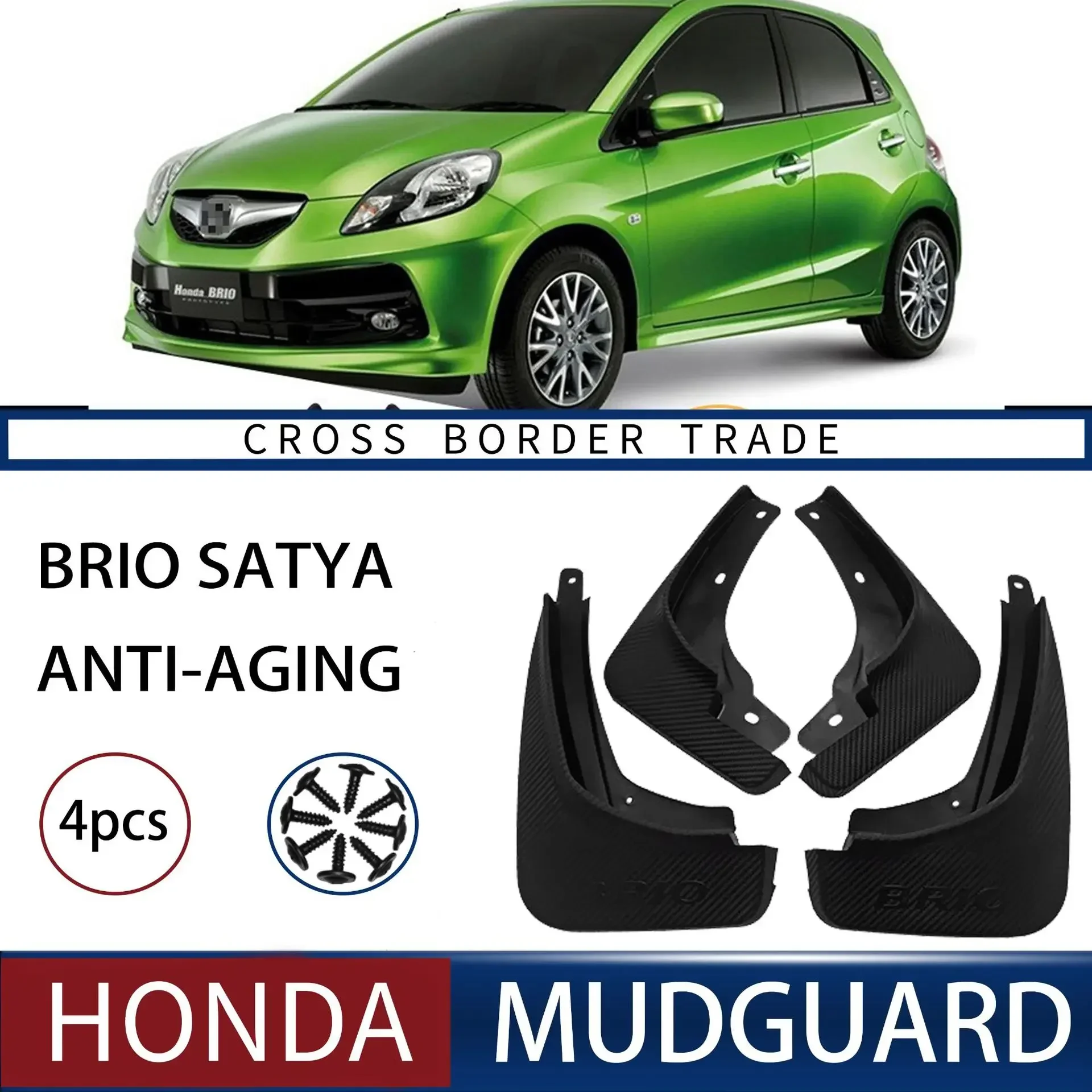 Для Honda Brio Satya 2018 формованные автомобильные брызговики передние и задние Стайлинг