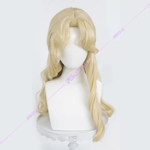 Identity V The Silver Knight Психолог Косплей Парик Ада Месмер Полузавязанные Длинные Светлые Золотые Волосы Женский Парик Хэллоуин Карнавал