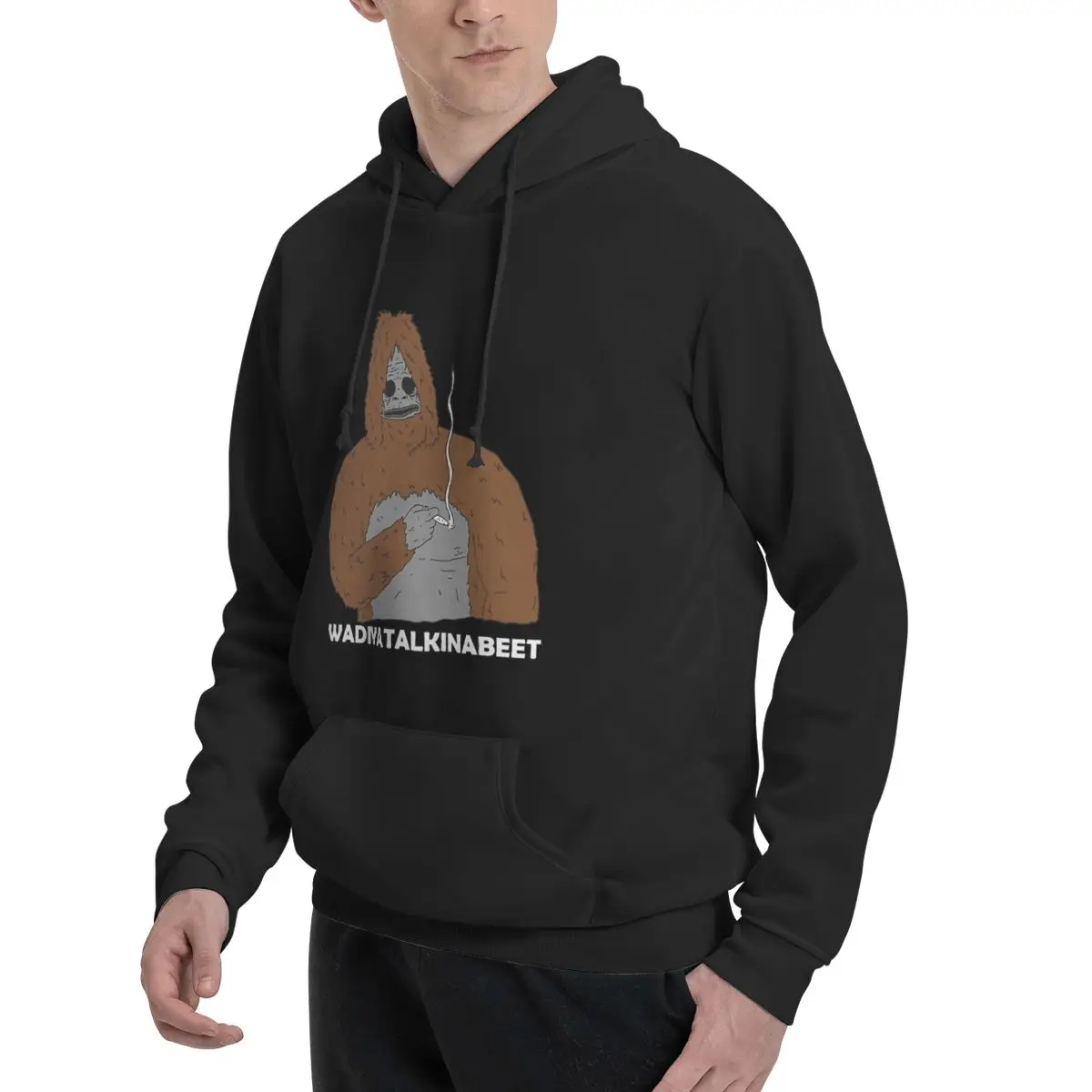 Фото Sassy Sassy Big Lez Show Sassy Smoking Monkey толстовки с капюшоном в стиле аниме оверсайз толстовки женские женские толстовки с капюшоном №3