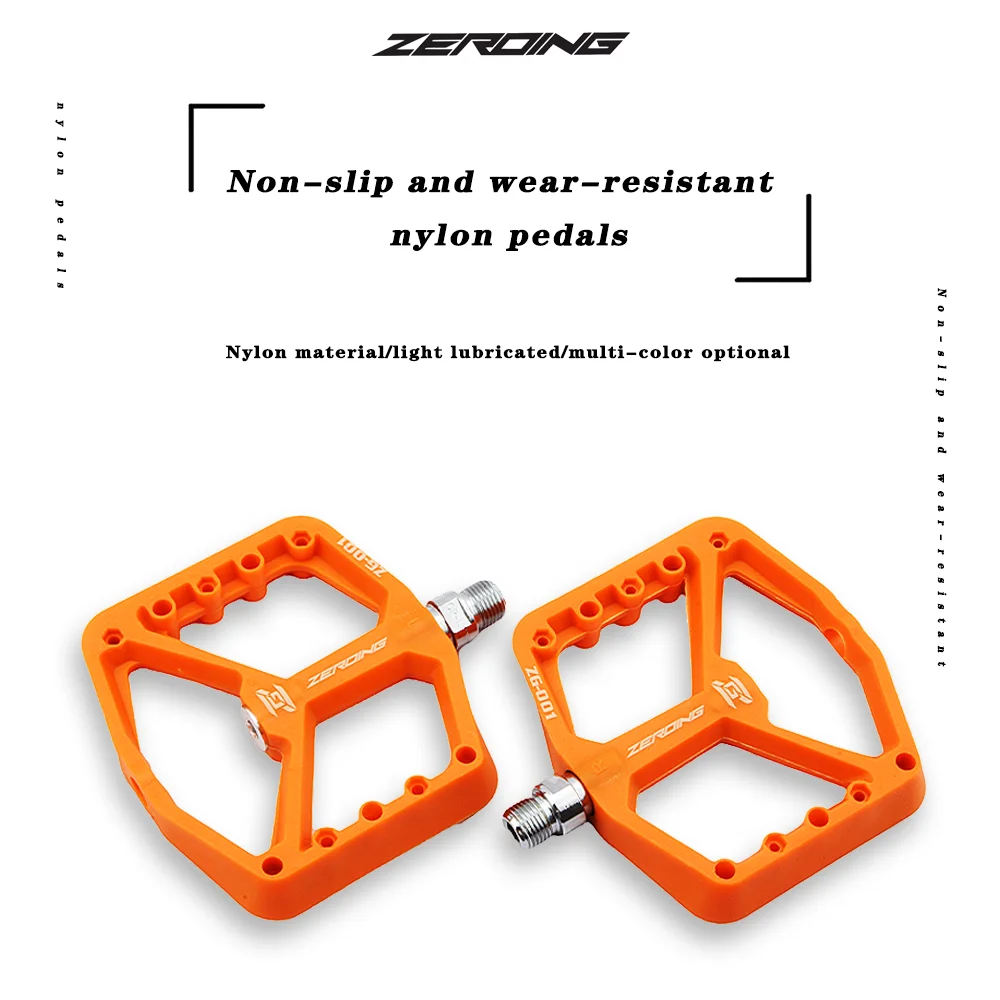

ZEROING Ultra Light Sealed Bearing Bicycle High Strength Fiberglass Pedal Nylon Road Mountain Bike Pedal Bike Parts Accessories