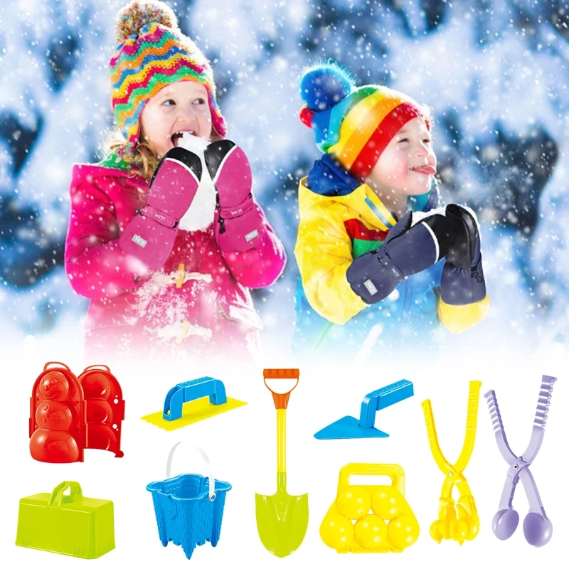 

85WA Kids Simulation Interactive Star Heart Snowball Maker Snow Brick Tool