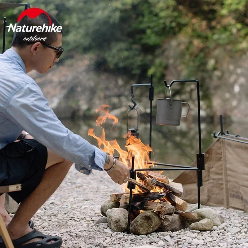 Naturehike штатив для кемпинга костра портативный железный комбинированный горящий