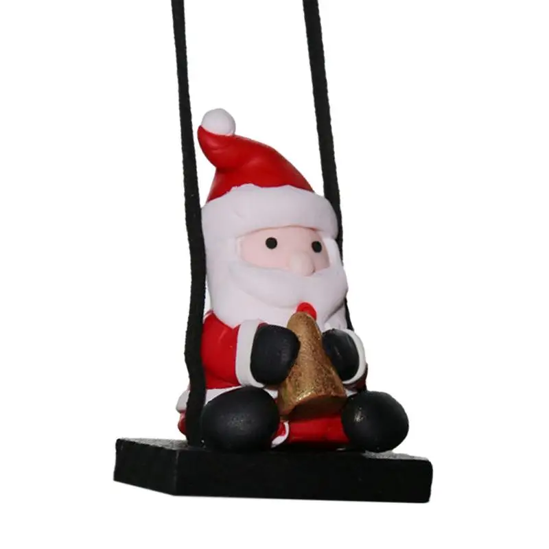 

Car Rearview Mirror Christmas Hanging Ornaments | Cute Santa Claus Swinging Pendant | Auto Decor Christmas Accessories
