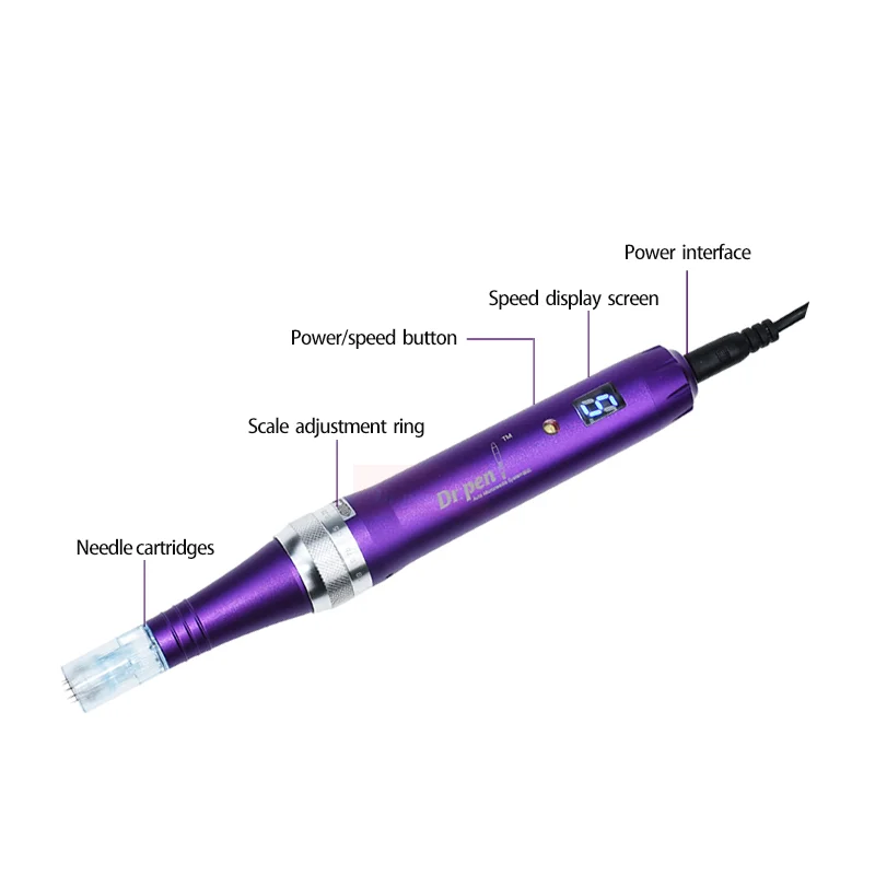 Dr Pen X5 Derma Беспроводная Машинка для мезотерапии 12 картриджей микро-игольчатая