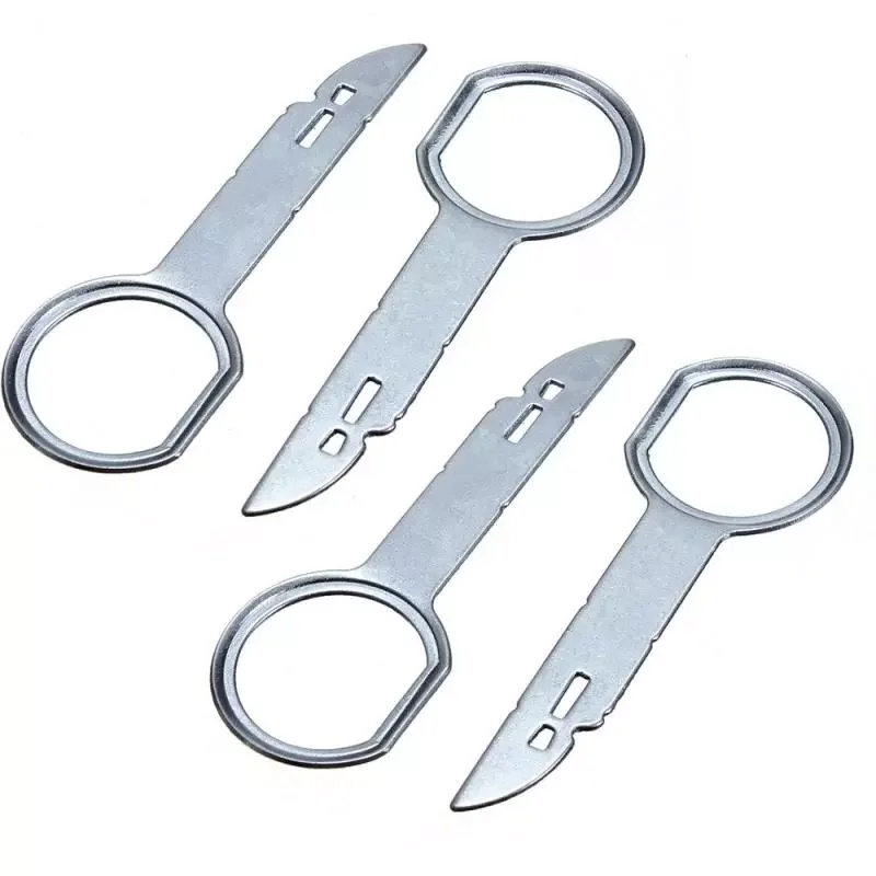 

2 Pair Vehicle Radio Car CD Stereo Radio Removal Release Keys Tools For VW Ford Focus CD Stereo Radio Removal Release Keys