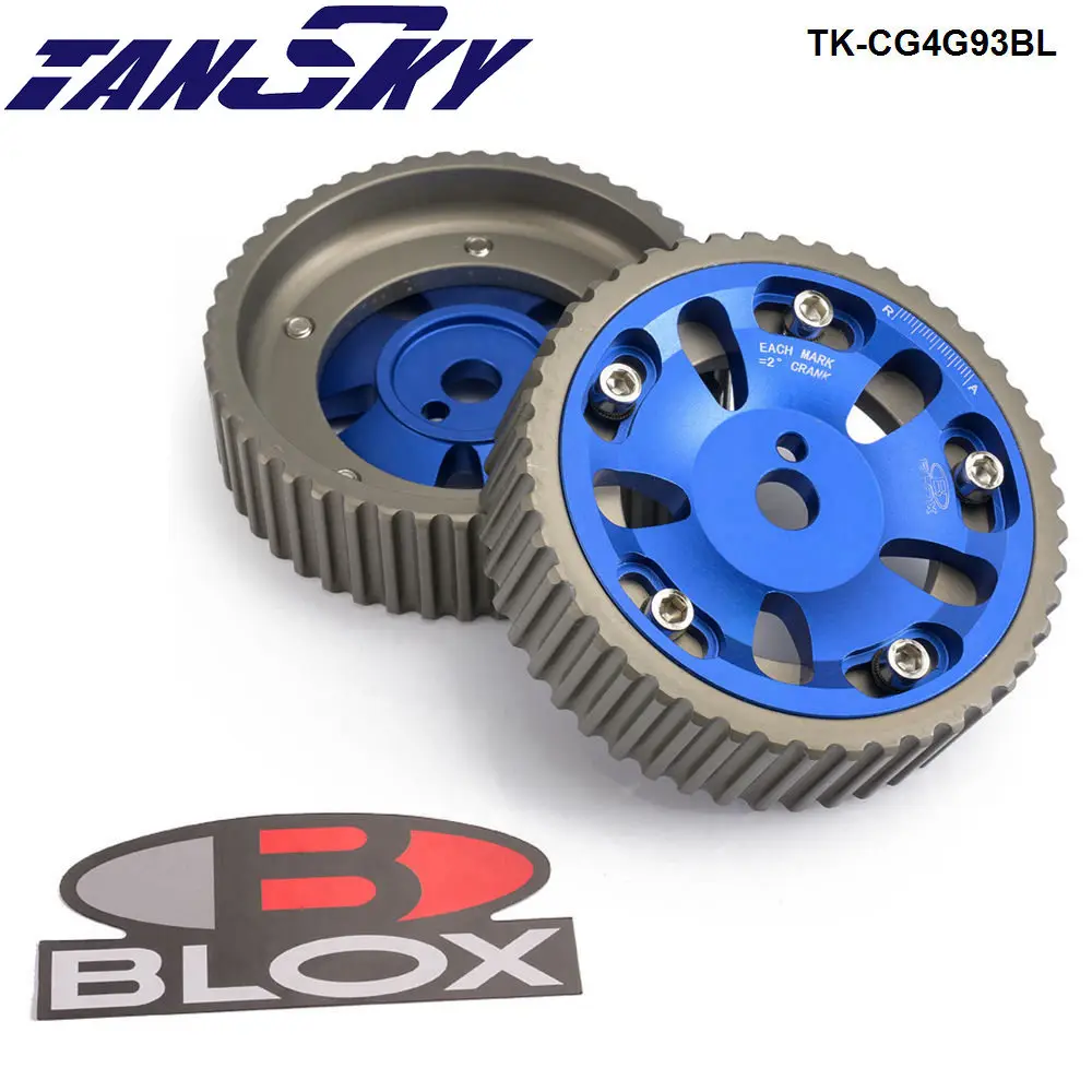 

Blox 2Pcs Adjustable Cam Gears Timing Gear pulley kit For Mitsubishi 4G93 DOHC Engine 93-01 TK-CG4G93BL