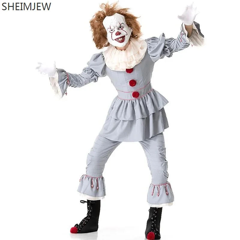 2024 костюм Джокера для взрослых и мужчин на Хэллоуин вечерние Пурим террор клоун
