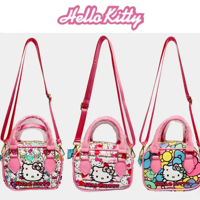 

New Kawaii Cute Sanrio Hello Kitty Messenger Bag Handbag Small Satchel Kids Bag Fashion Cute Girl Christmas Gift For Children
