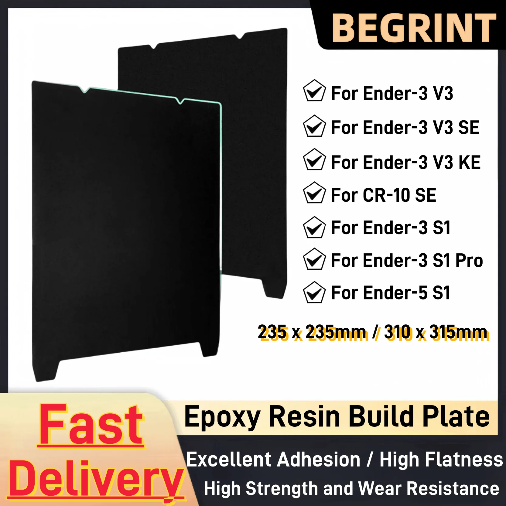 Новая объединительная пластина из эпоксидной смолы-235 × 235 мм/310*315 мм для серии