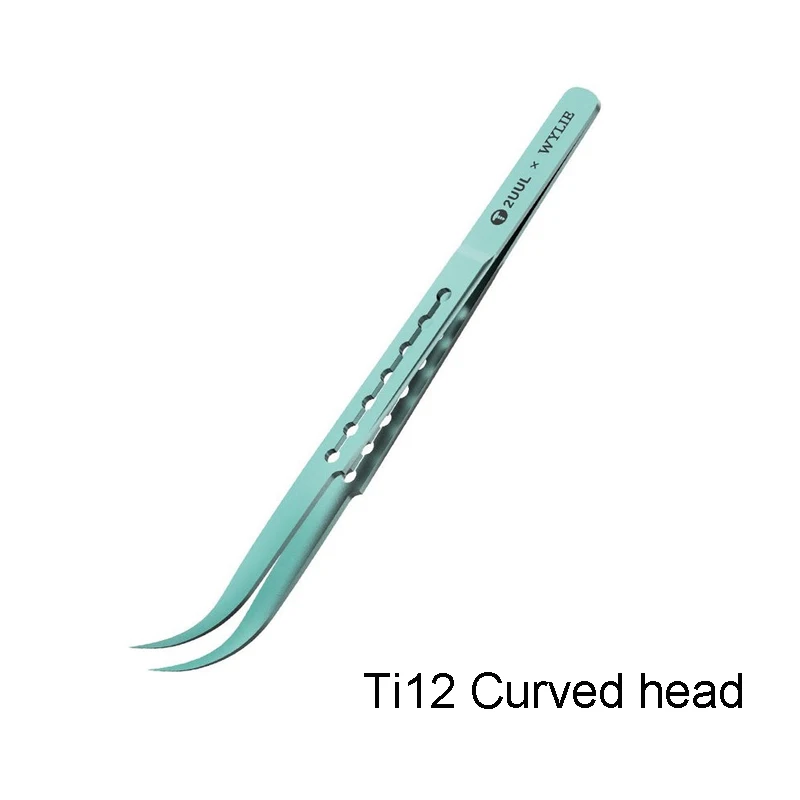 Сверхлегкий пинцет из титанового сплава 2UUL для точного ремонта телефонной платы для материнской платы, летающий провод, пайка печатных плат, пинцет IC