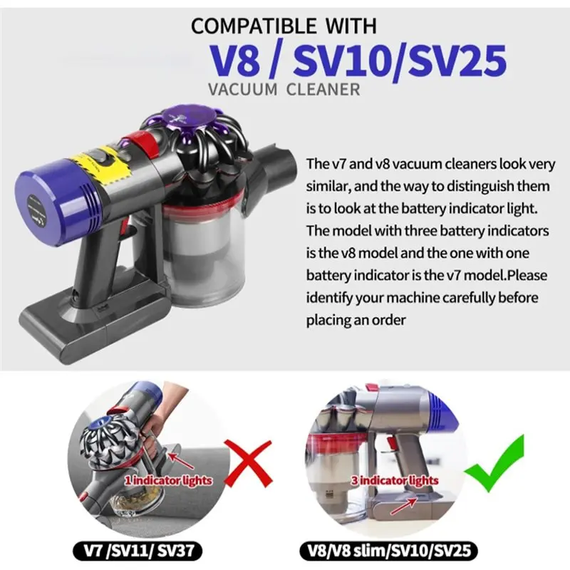 Запасной двигатель AC39 для Dyson V8 SV10 V7 SV11, запчасти для ремонта беспроводных ручных пылесосов (art.: 3920db227a161) - 3920db227a161