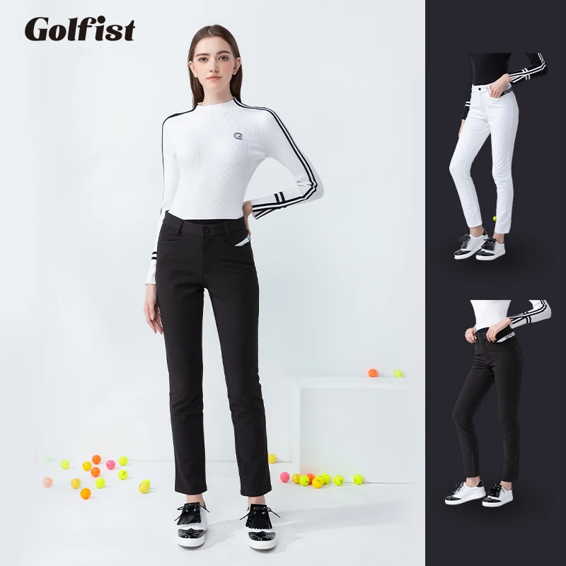 

Golfist Autumn Golf Pants Women Winter Thick Warm Casual Pants Ladies Slim Fit Trousers Sports Velvet Sweatpants