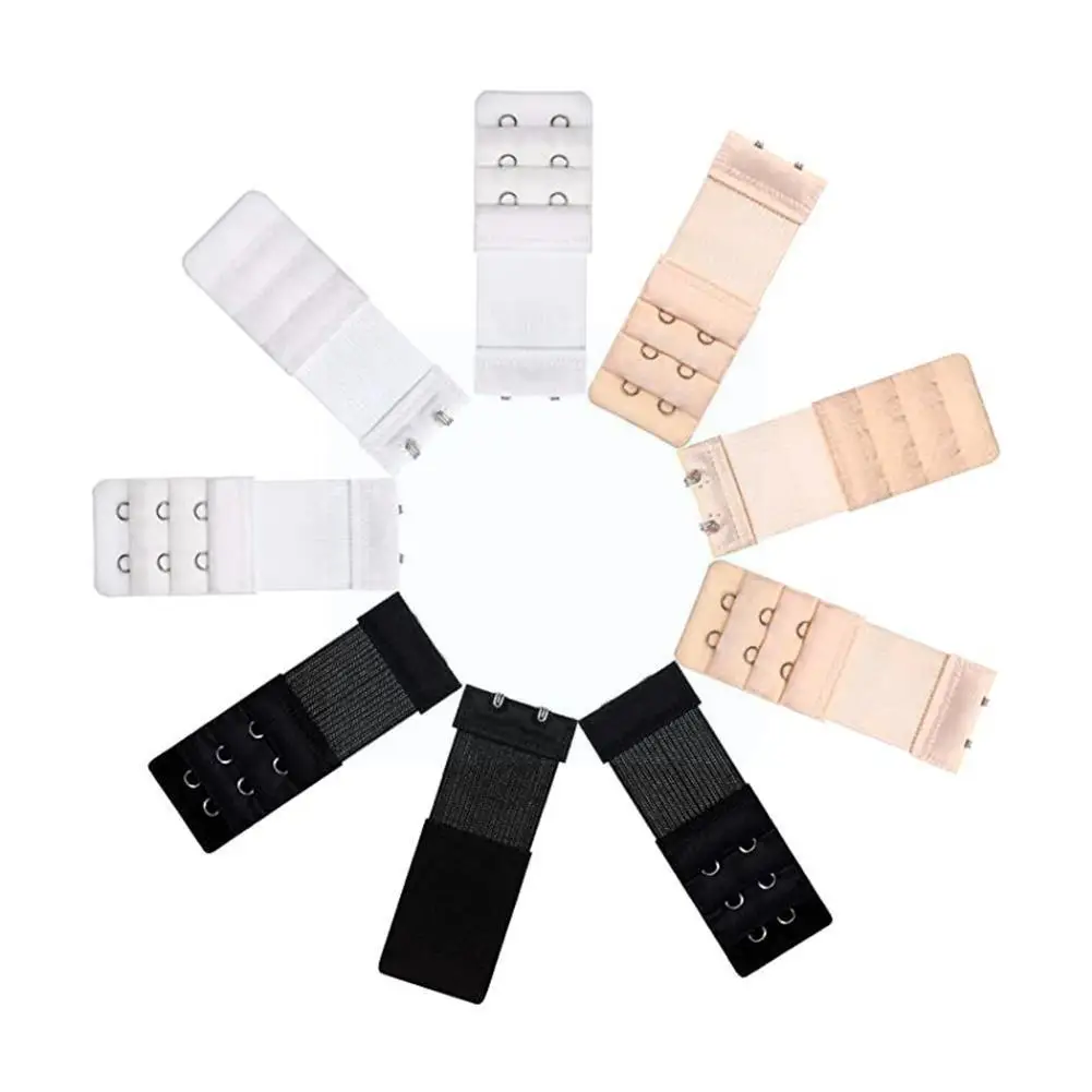 

1pc Bra Extenders Buckle Extension 3 Row 2 Hooks Bra Women Bra Extenders Lengthened Strap Tool Hook Sewing Extender Intimat W9L9